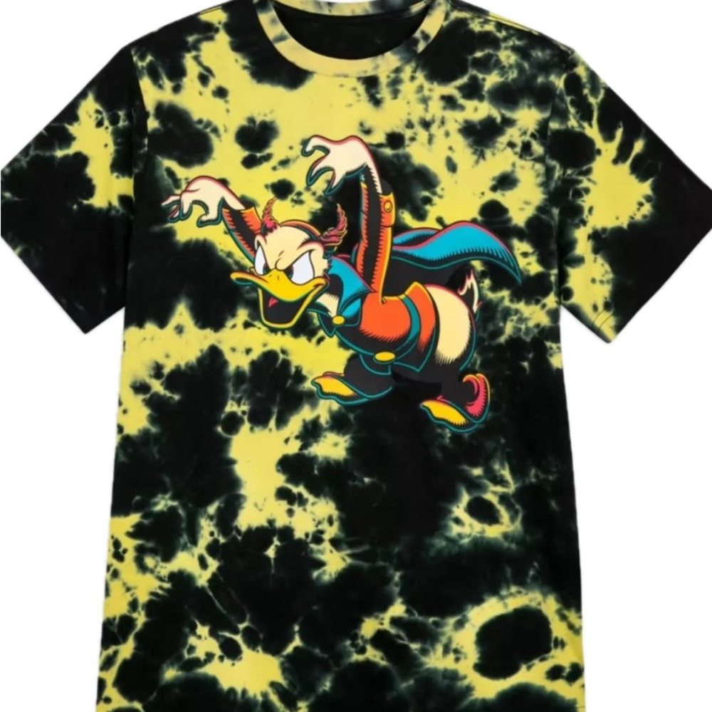 Disney Parks Halloween Donald Duck Devil Tie-Dye T-Shirt XL